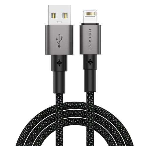 Tech Targo 3ft Braided Lightning to USB-A Cable