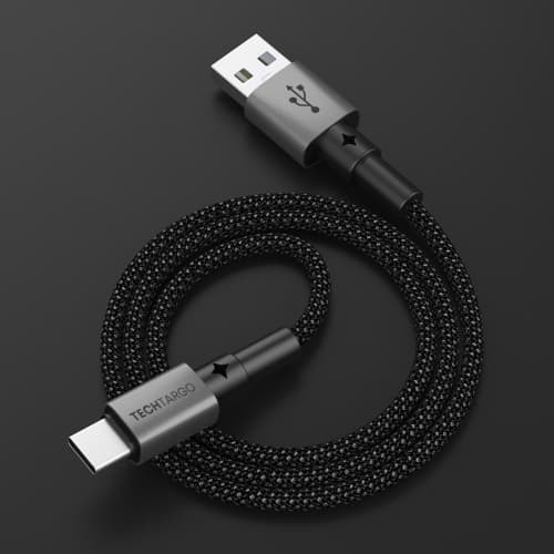 TechTargo 3ft Braided Type C to USB-A Cable
