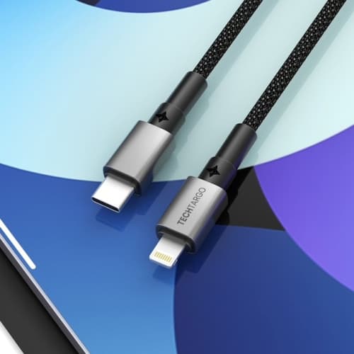 Tech Targo 3ft Braided Lightning to Type-C Cable